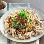 うす切り豚肉で作る！【ニラもやしポッサム】