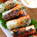 【揚げない磯辺揚げ風ちくわ餃子】お弁当やおつまみにどうぞ😋