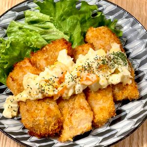 michuの作ってみた!投稿(【揚げない鮭タルタルフライ】サクサク!!同時調理で時短◎)