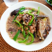 カロリーカット♪大豆ミートの麻婆豆腐なす
