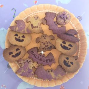 milkの作ってみた!投稿(【簡単おやつ】乳製品・卵不使用！ハロウィンクッキー)
