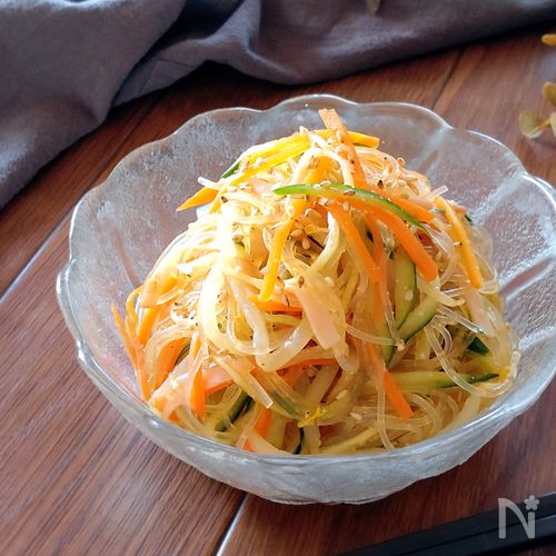 レンジで簡単☆給食風バンサンスー。