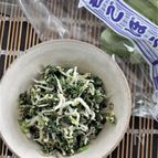 若ごぼうの葉としらすの炒め物