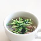 あさりと豆苗のスープ