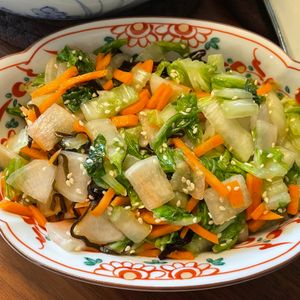 hounddogの作ってみた!投稿(ポリ袋で簡単！すぐに食べれる【白菜ごま昆布和え】お漬物風♡)
