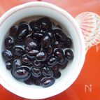 ５分で出来る。黒豆のシロップ漬け