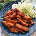 ＼揚げずに／カリッ♪と手羽中の生姜甘辛タレ