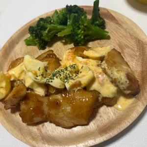 あいなの作ってみた!投稿(【てりマヨ甘酢チキン南蛮】鶏むね肉しっとり柔らか♡)