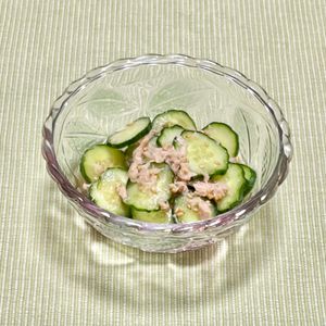 キャピタンの作ってみた!投稿(和えるだけ♪きゅうりとツナの中華風さっぱり和え)