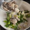 牡蠣と長ねぎとお餅のグラタンの工程3