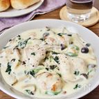 とろ〜り美味しい♪鶏ときのこのクリーム煮