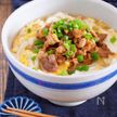 疲れた胃腸に♪男子も喜ぶ♪『肉玉あんかけうどん』
