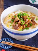 疲れた胃腸に♪男子も喜ぶ♪『肉玉あんかけうどん』