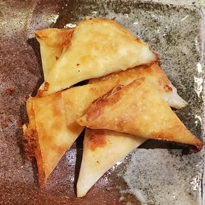 ivory0117の作ってみた!投稿(はんぺんとベーコンチーズの三角春巻き【#冷凍保存#お弁当】)