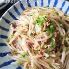 シャキシャキ！ミンチともやしのオイスター醤油炒め