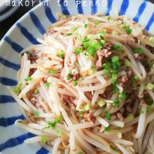 シャキシャキ!ミンチともやしのオイスター醤油炒め