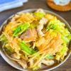 ごはんが進む！豚バラと春キャベツのとろたま中華あん