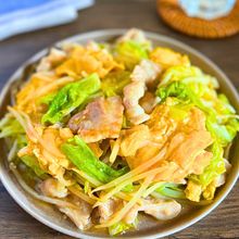 ごはんが進む！豚バラと春キャベツのとろたま中華あん