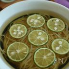 夏のご馳走！飲むように食べられる”すだち素麺”
