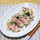 ビールのお供に「エノキのチーズベーコン巻き」