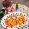 杏仁の作ってみた!投稿(【ボロネーゼ風♡ひき肉のトマトパスタ】ワンパン&包丁不要♡)
