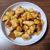 とももの作ってみた!投稿(ピリ辛♡鶏肉とさつまいもの甘辛炒め)