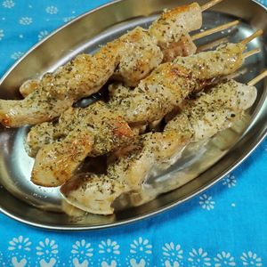 M*Pの作ってみた!投稿(レモンとオレガノが香る♪ギリシャ版焼き鳥、鶏肉のスブラギ)