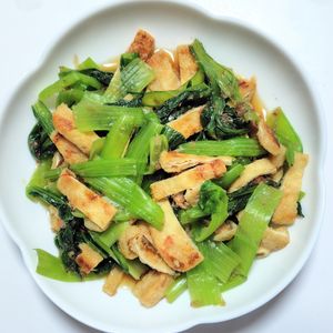 ふうかの作ってみた!投稿(【小松菜と焼き薄揚げの生姜入りお浸し】シャキッと香ばしく！)