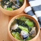 だし要らず♩いわし缶とキャベツのみそ汁