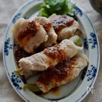 【3つの材料で料亭の味】ゆず胡椒タレ✨旬野菜の肉巻き
