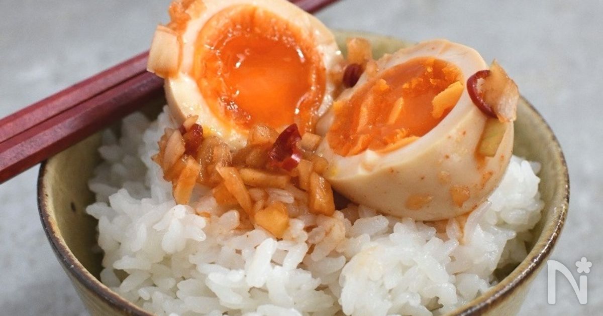悪魔のピリ辛半熟卵