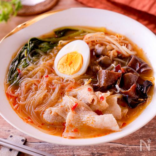 【好きな具材で楽しむ麻辣湯】煮るだけ！痺れる辛さのスープ春雨
