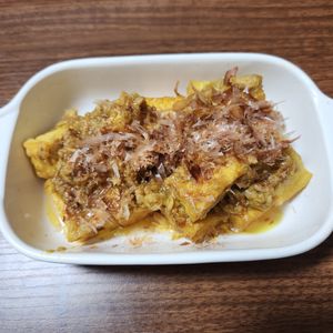 とももの作ってみた!投稿(【絹揚げとツナの和風カレー風味】レンチン一発！冷やしても◎)