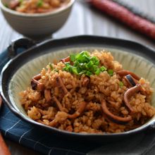 鍋炊きイカ飯