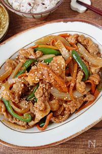 【豚バラプルコギ風炒め】ご飯が止まらない！やみつき！