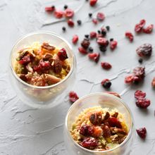 グラス❤タブレ❤ドライフルーツ＆ナッツ入り