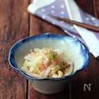大根とハムのラー油炒め。