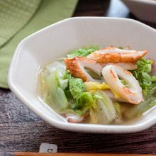 白菜とちくわの白だし煮〜やさしい味わいの簡単おかず〜