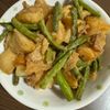 ミナの作ってみた!投稿(『豚バラ新じゃがとインゲンのにんにく味噌炒め』照りうま☆)