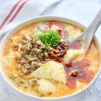 包丁なしで簡単！満腹ヘルシー「濃厚お豆腐担々スープ」