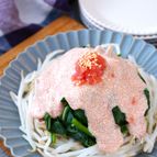 抱えて食べちゃう♪中華風・もやしとほうれん草の明太マヨサラダ