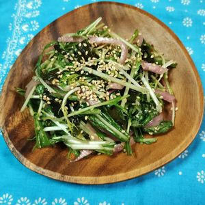 M＊Pの作ってみた!投稿(水菜が最高に美味しい《韓国♡チョレギサラダ風》)