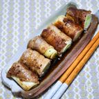 ポン酢で食べる「白ねぎの豚肉巻き焼き」