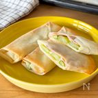 揚げずにサクッ！ アスパラベーコンチーズ春巻き