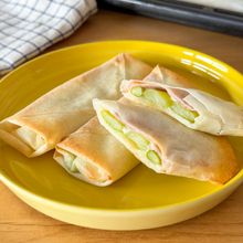 揚げずにサクッ！ アスパラベーコンチーズ春巻き
