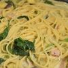【さつまいもとベーコンの豆乳クリームパスタ】の工程4