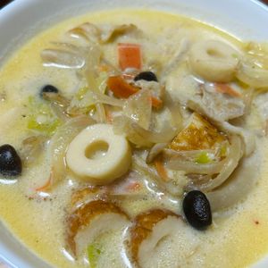 やっぺ先生の作ってみた!投稿(【たっぷり野菜のちゃんぽん風スープ】カット野菜ですぐできる！)