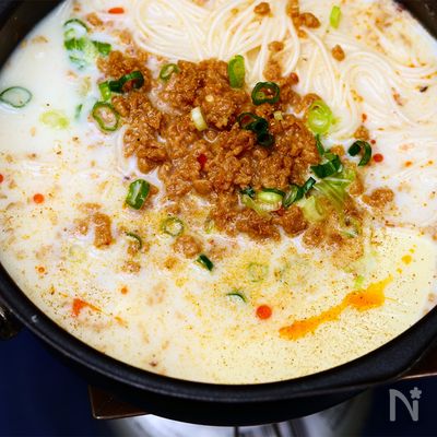 旨辛！大豆ミートで作る担々そうめん