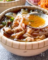 飲める美味しさ♪旨辛つけスープdeつけ素麺♡蕎麦でも◎