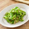 [やみつき！無限ピーマンの塩ごま和え]レンジで簡単♪